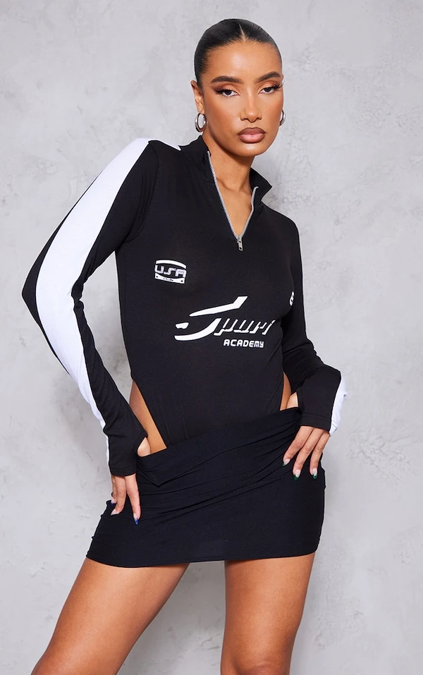 Mini Jupe En Jersey Doux Noir