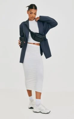 Jupe Mi-longue Douce Blanche