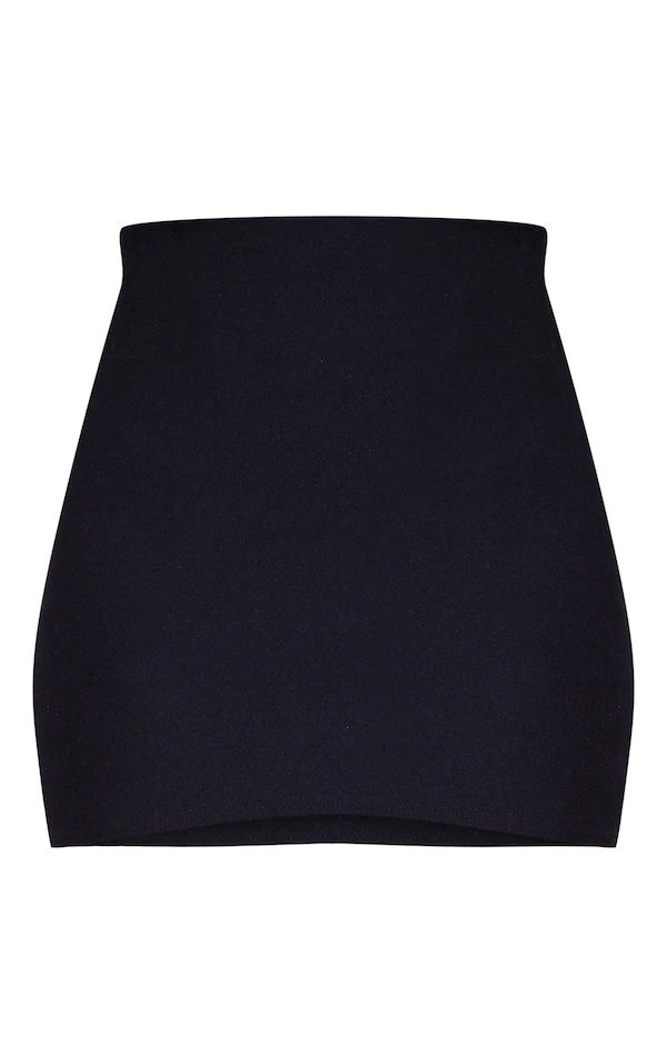 Mini Jupe En Jersey Doux Noir – Image 5